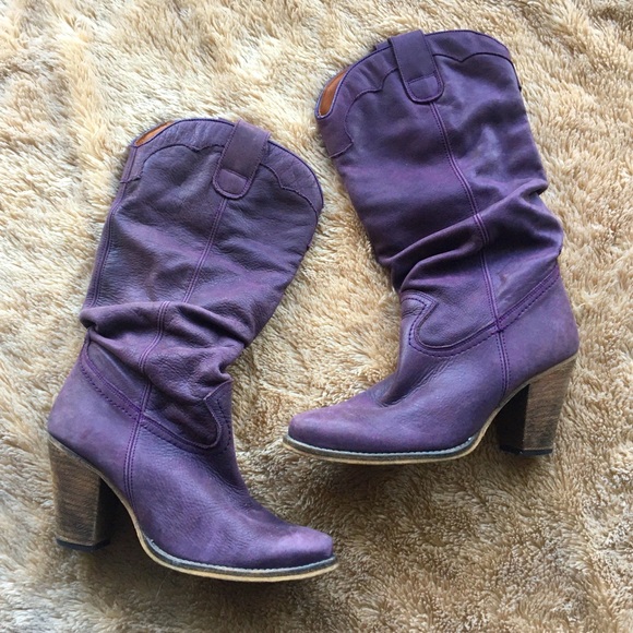 Steve Madden Shoes - Steve Madden Purple Gesar Slouch Boot 7
